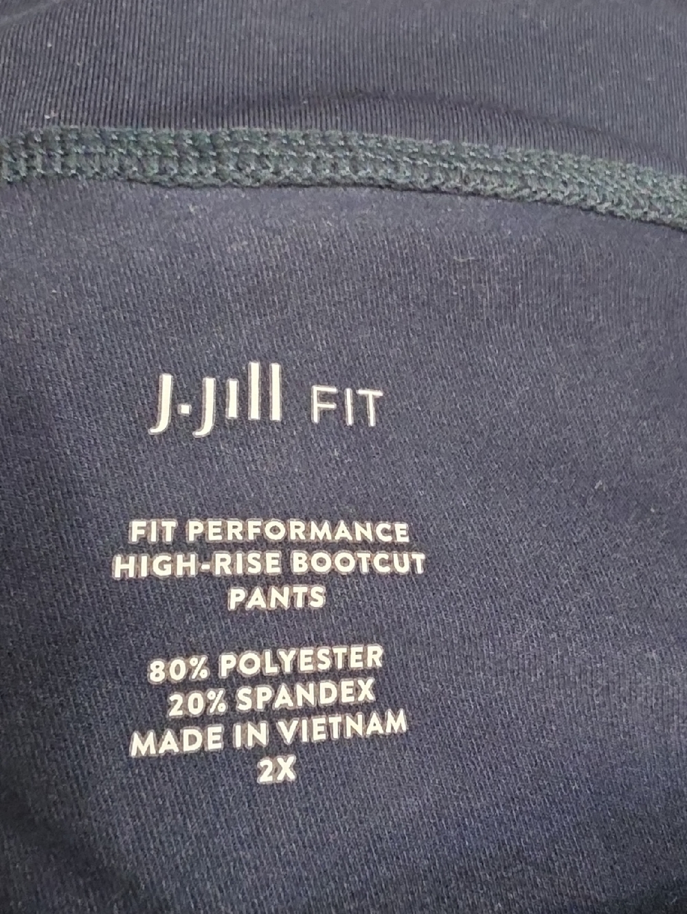 J. Jill Fit Performance High Rise Bootcut Pants Bundle Of Gray And Navy 2x - Picture 4 of 6